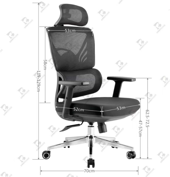 CHAISE ERGONOMIQUE HAUT GAMME REF 192A